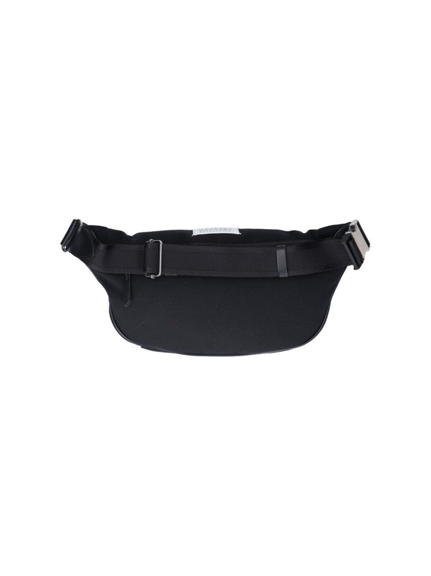 Minimalist Black Waist Bag With Adjustable Strap
