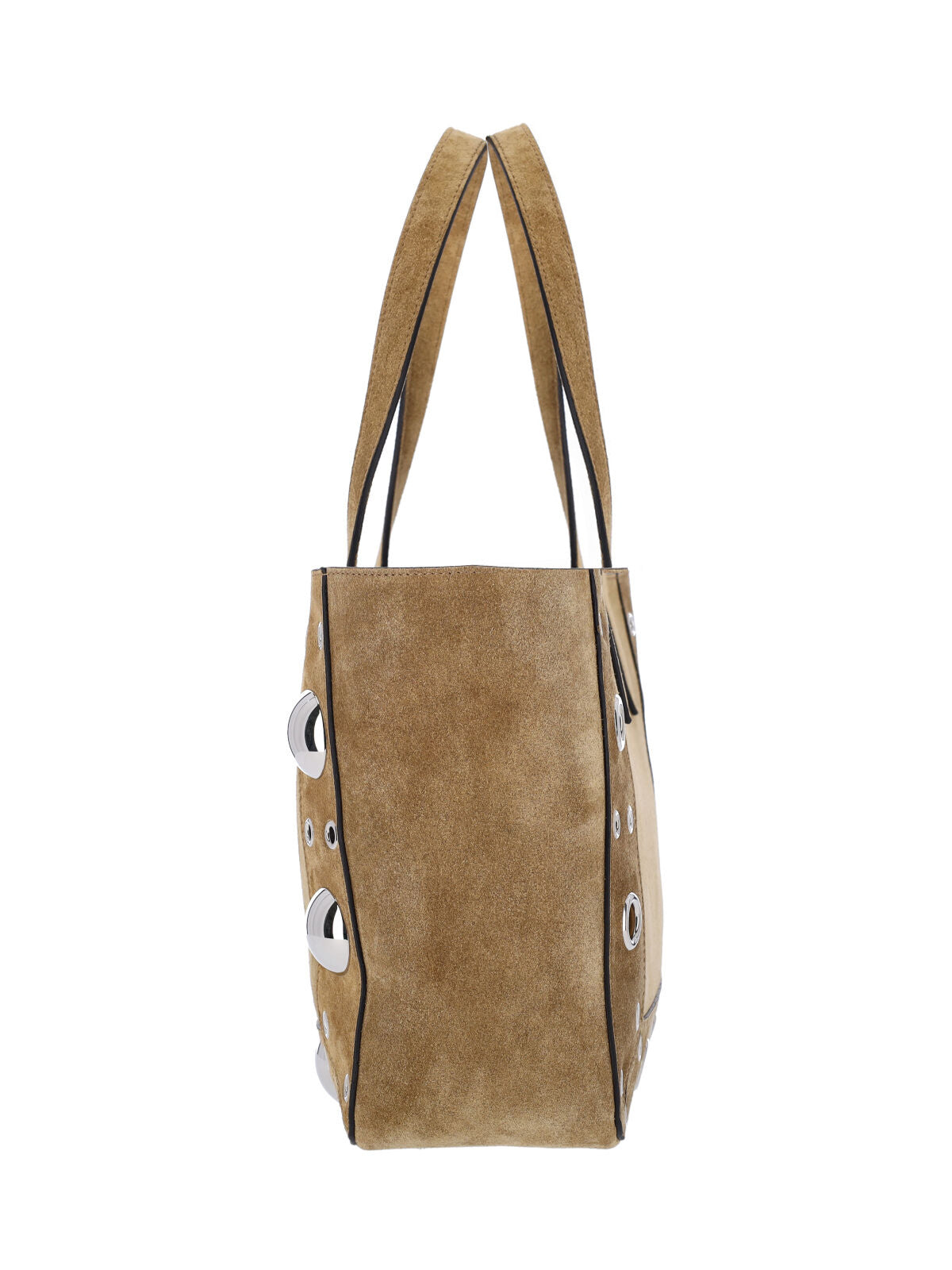 Structured Beige Handbag with Minimalist Design