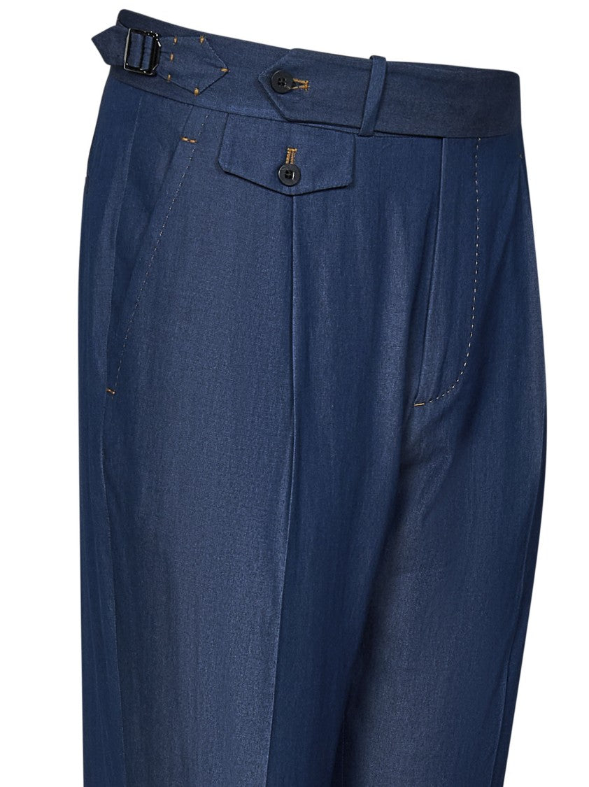 Tailored Pants In Premium Cotton Denim
