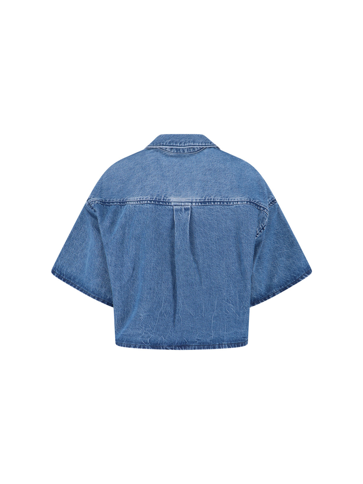 Crop Shirt – Blue