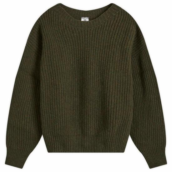 Textured Knit Sweater With Relaxed Fit And Ribbed Details