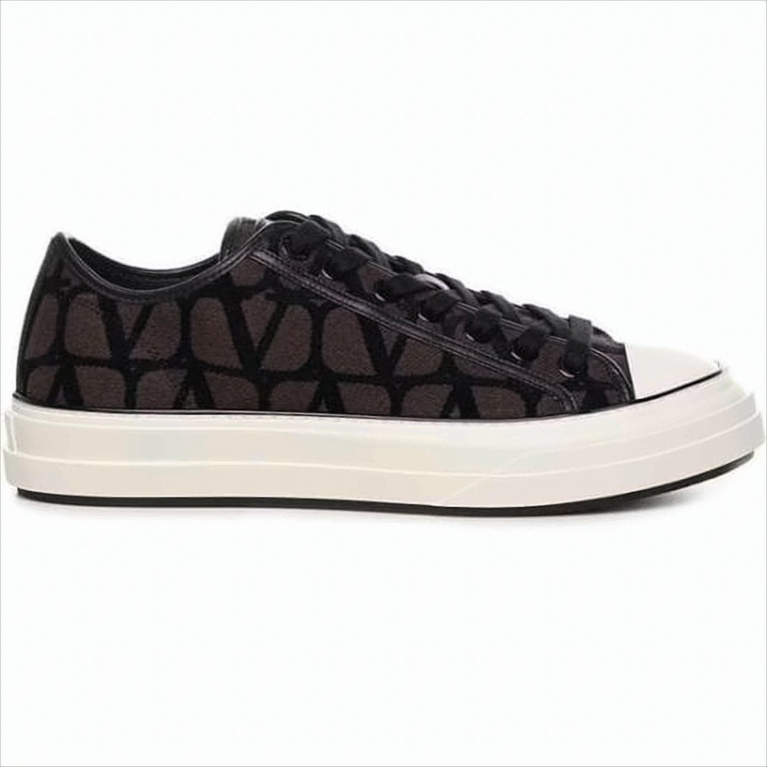 Low-Top Sneakers with Leather Accents