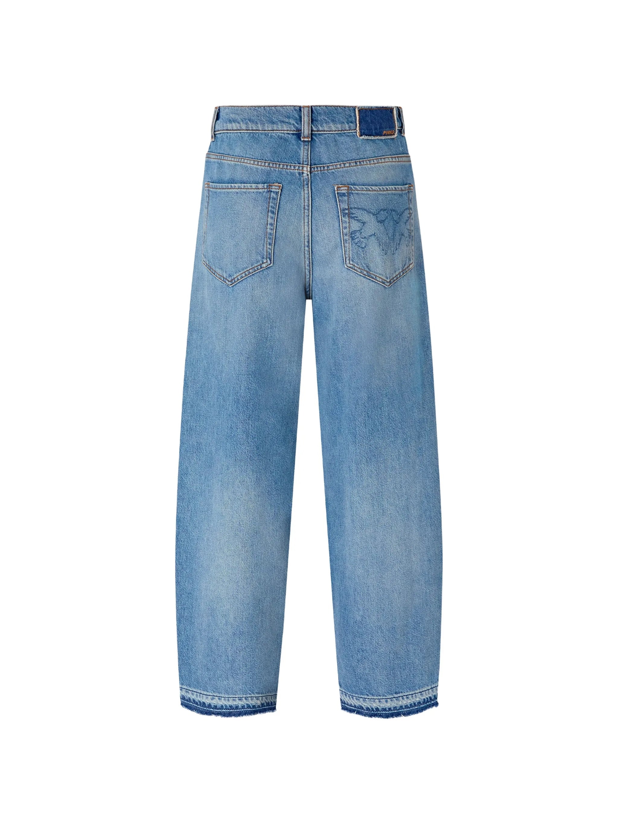 Light Blue Estelle Egg Wide-Leg Jeans