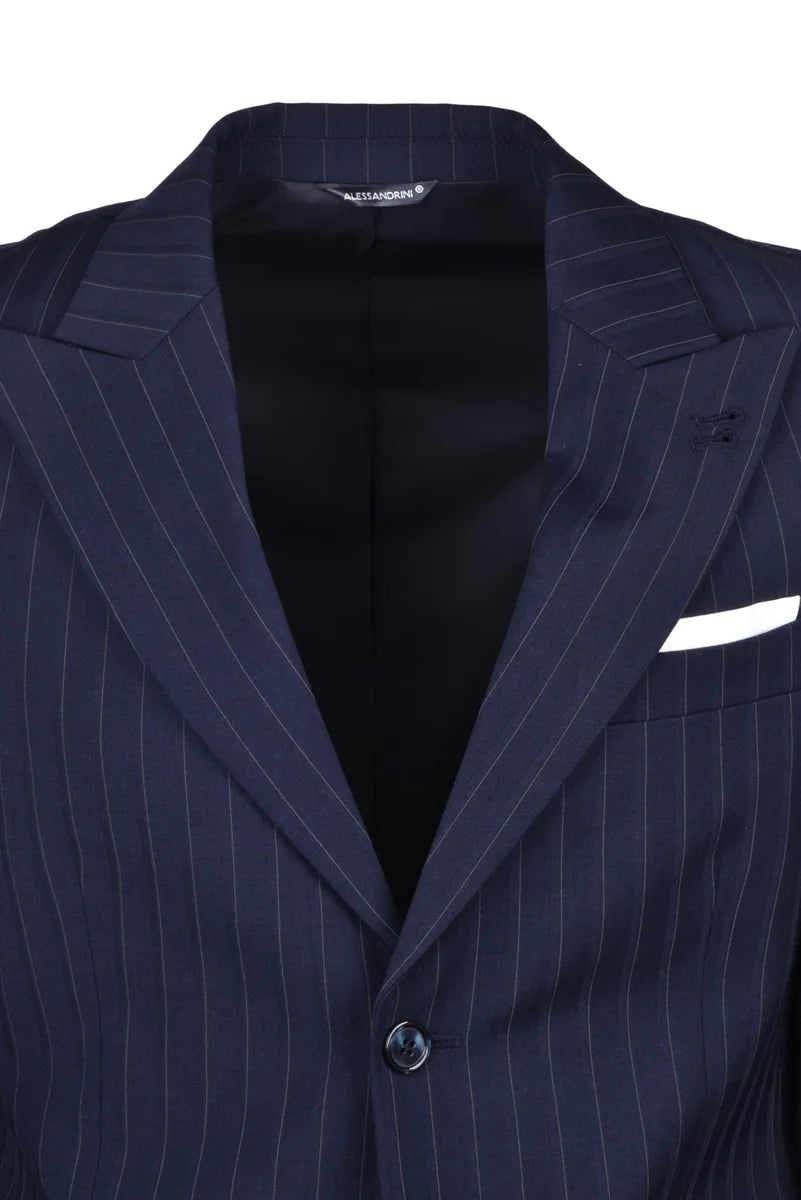 Wool Stretch Jacket - Blue