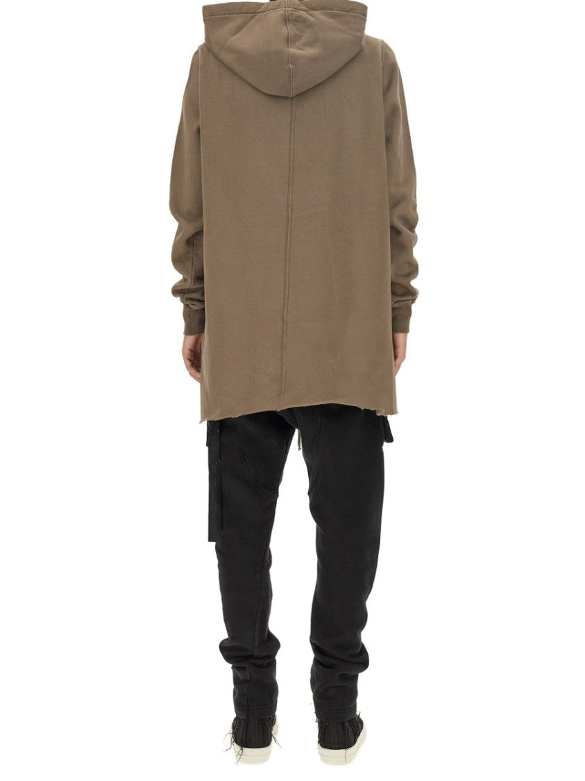 Oversized Cotton Hoodie With Drawstring Hood