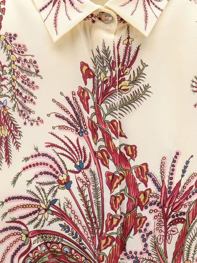 Long Silk Crêpe De Chine Shirt