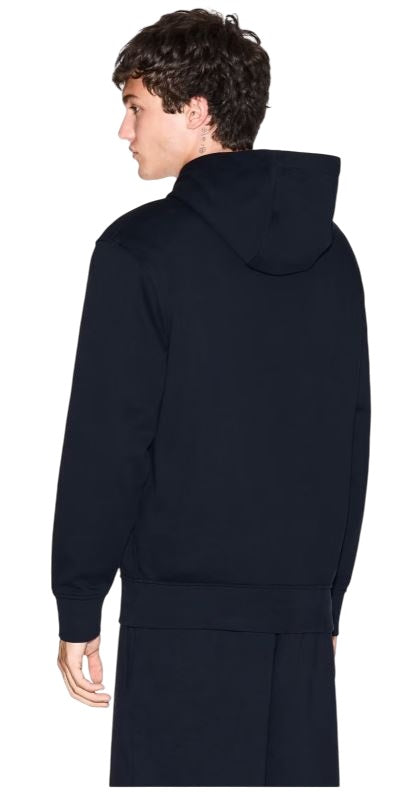 Hooded Sweatshirt with Adjustable Drawstring and Sophisticated Lettering