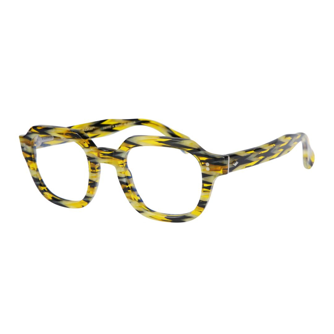 Orbit Special-V Geometric Frame Sunglasses with Distinctive Pattern