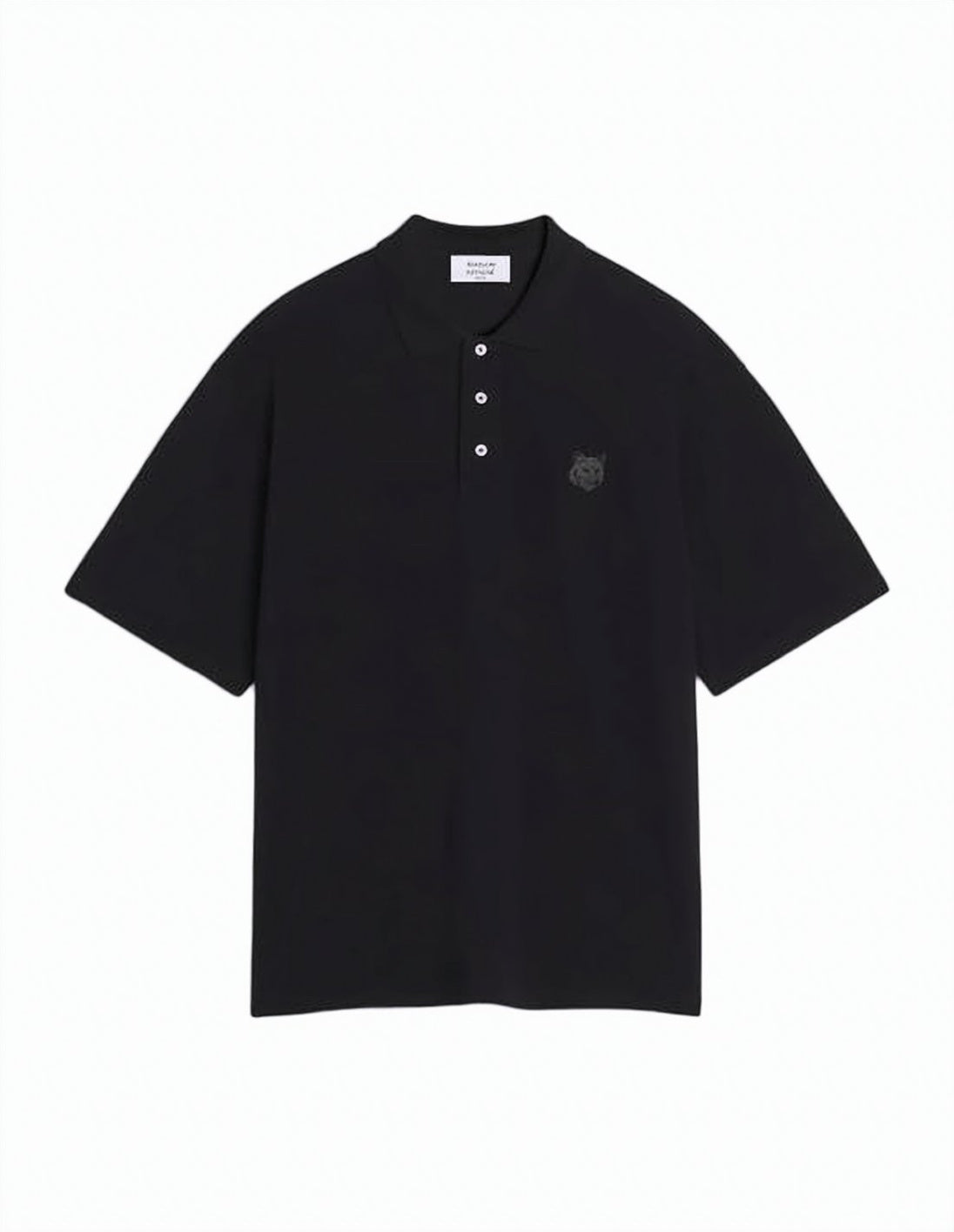 Oversized Polo Shirt with Classic Collar and Embroidered Logo