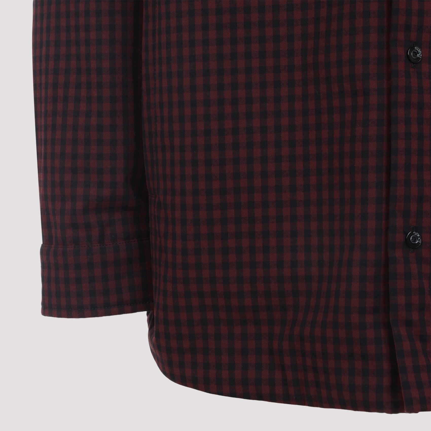 Burgundy Tailored Jacket With Subtle Checkered Pattern