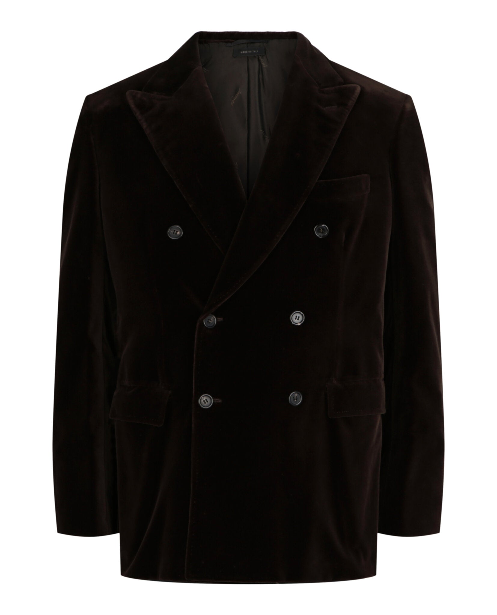 Double-Breasted Velvet Smoking Jacket