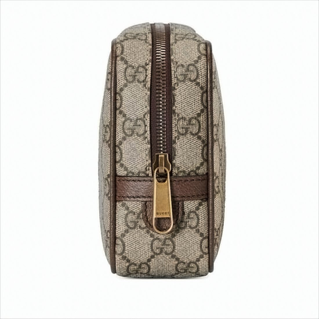 Canvas and Leather Monogram Clutch