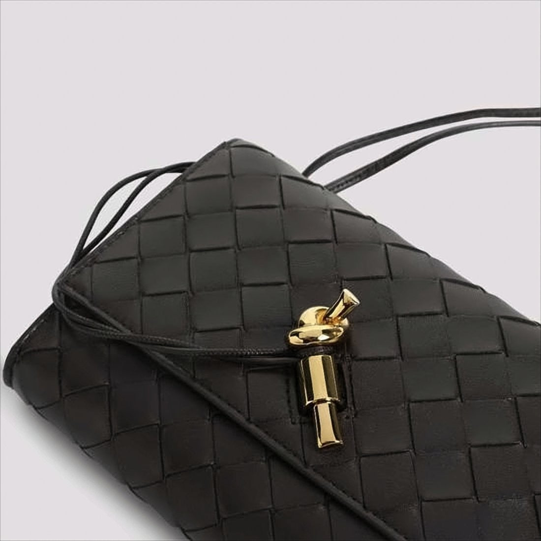 Woven Leather Crossbody Bag