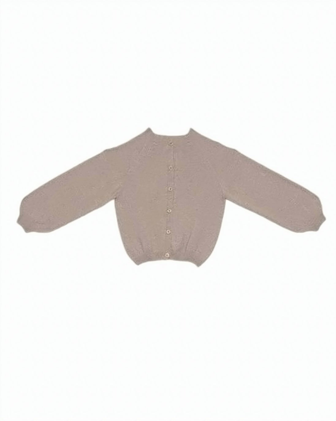 Relaxed Fit Cardigan with Balloon Sleeves