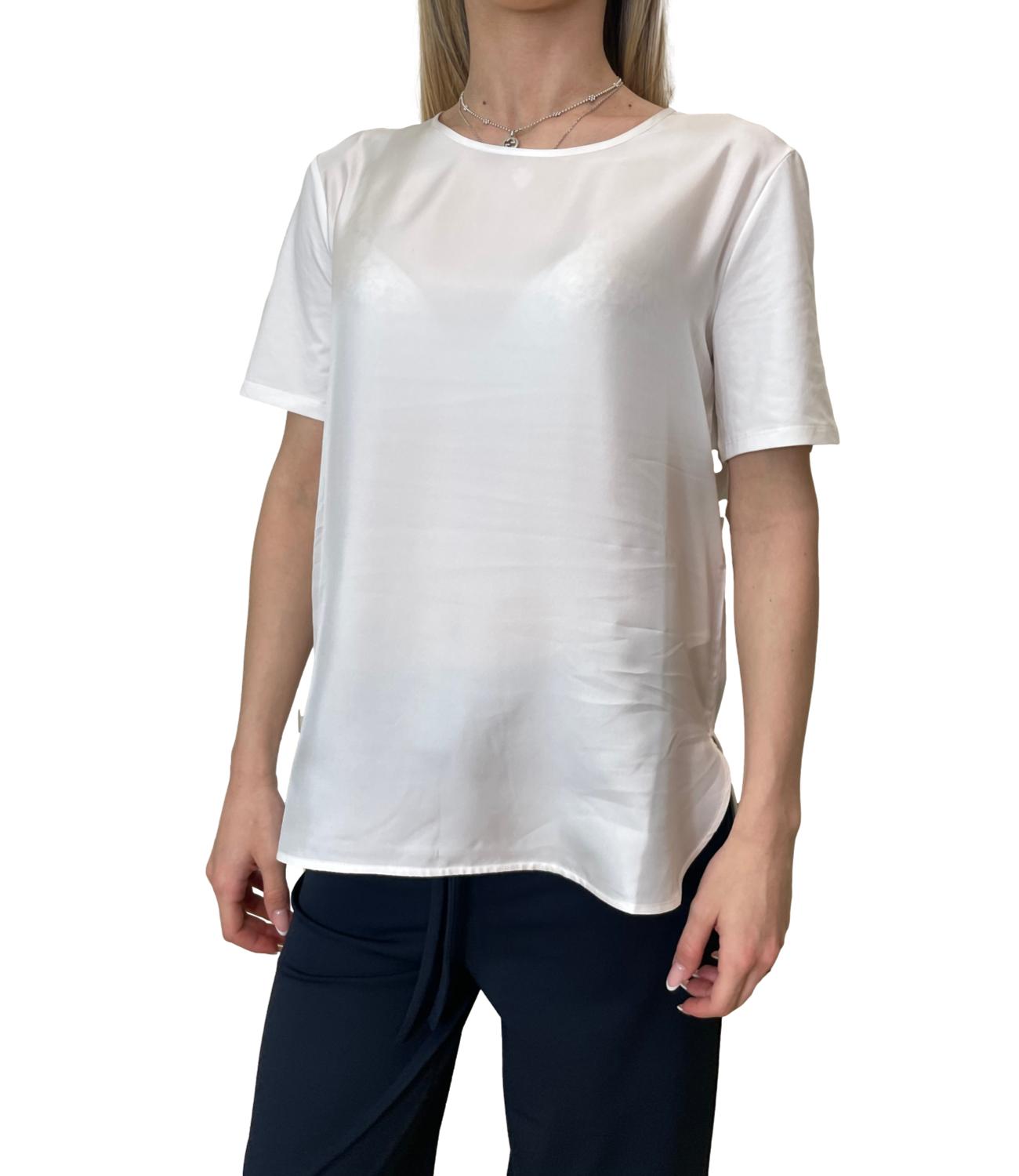 White Mmlotre Cotton Knit Top