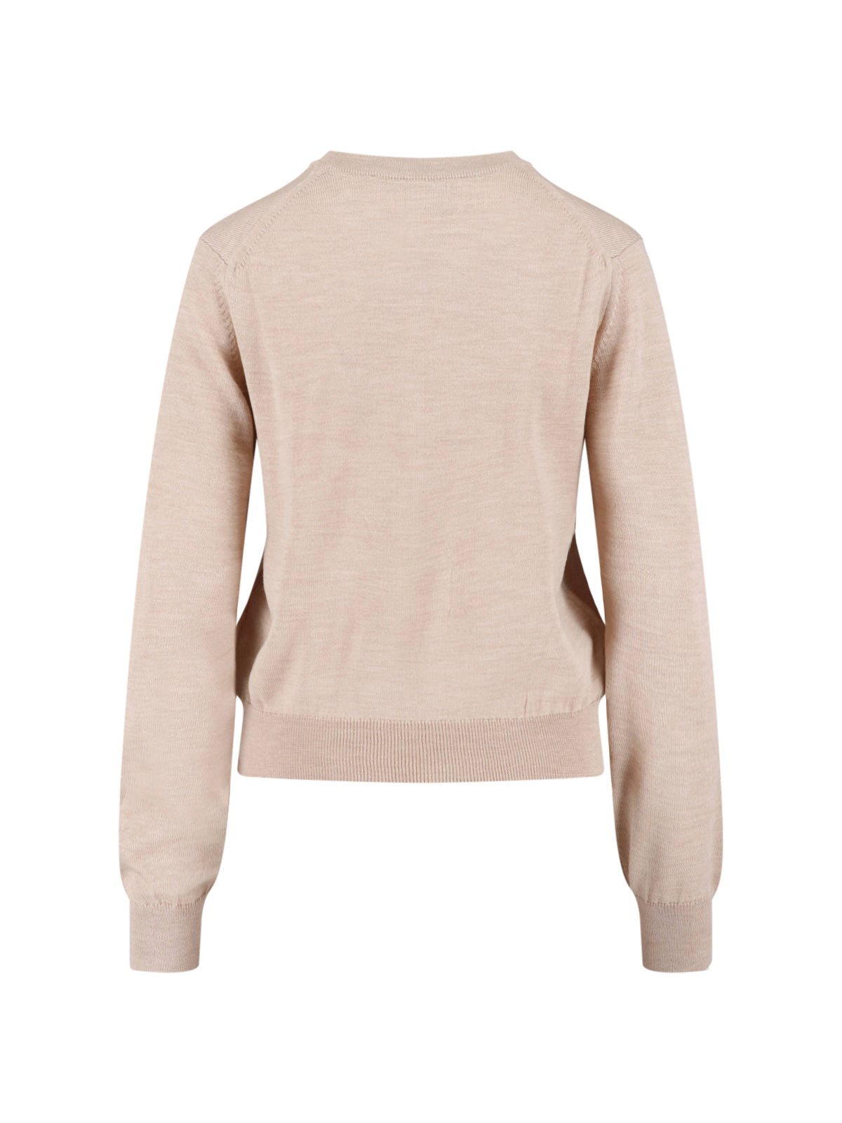 Beige Baby Fox Merino Wool Sweater