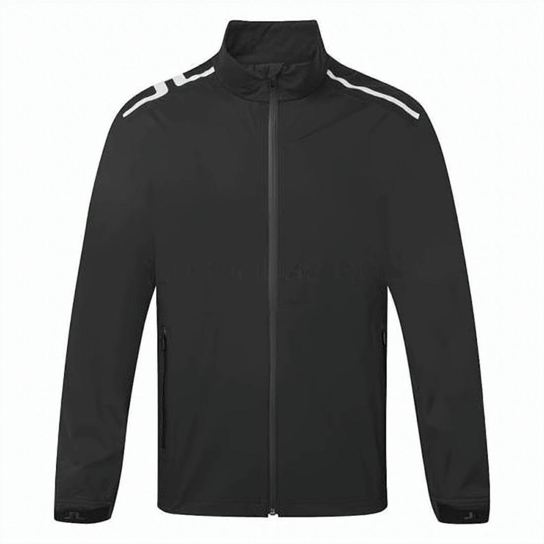 Lightweight Black Jacket with High Collar