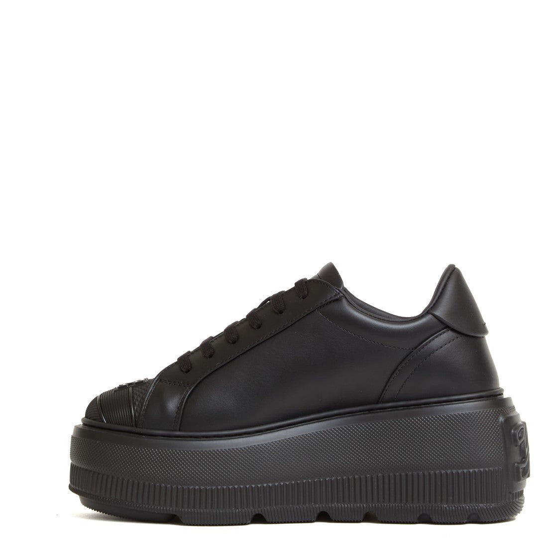 Sneakersy Salen z czarnej skóry