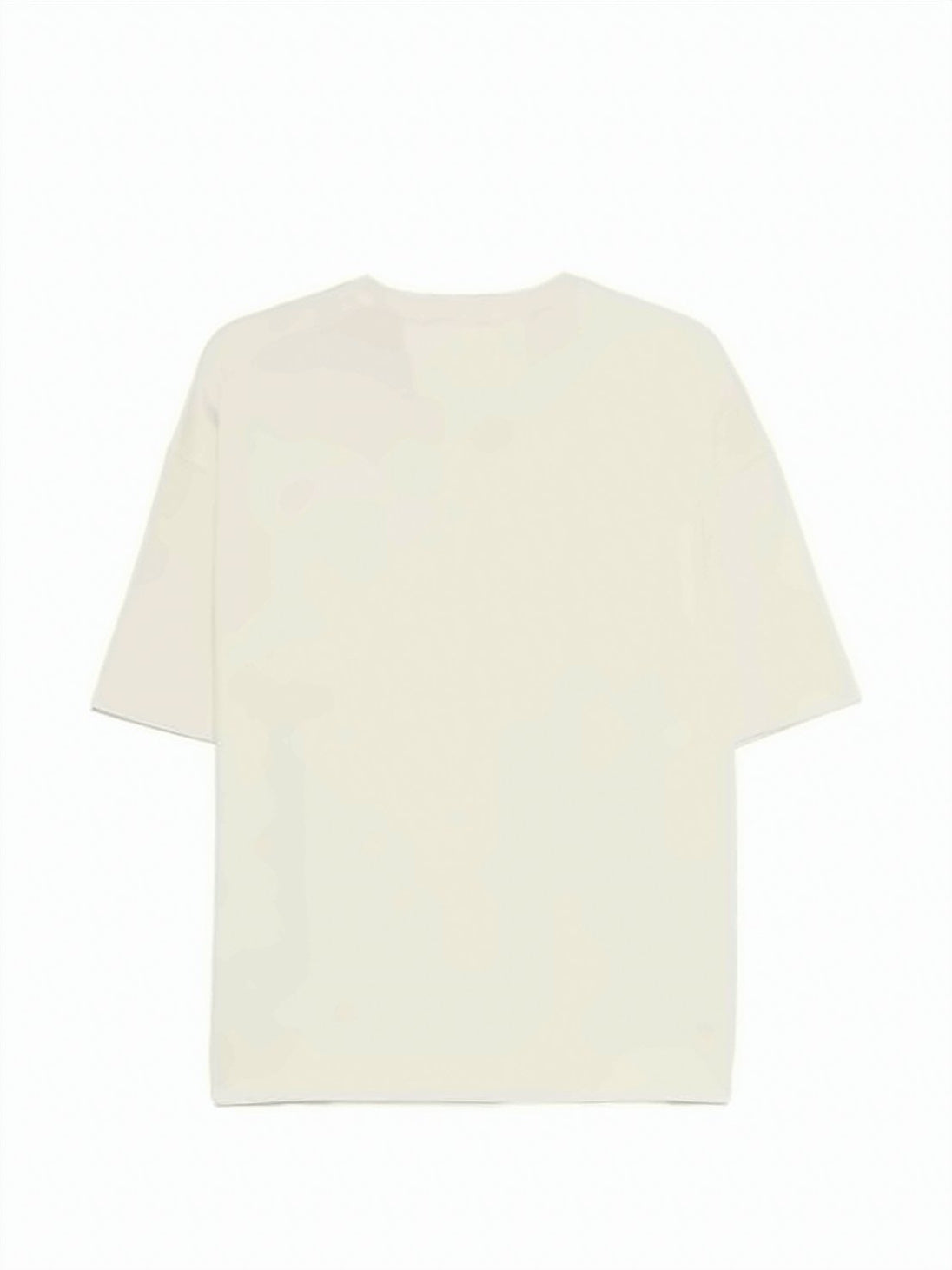 Boxy-Fit Short-Sleeved T-Shirt with Embossed Logo