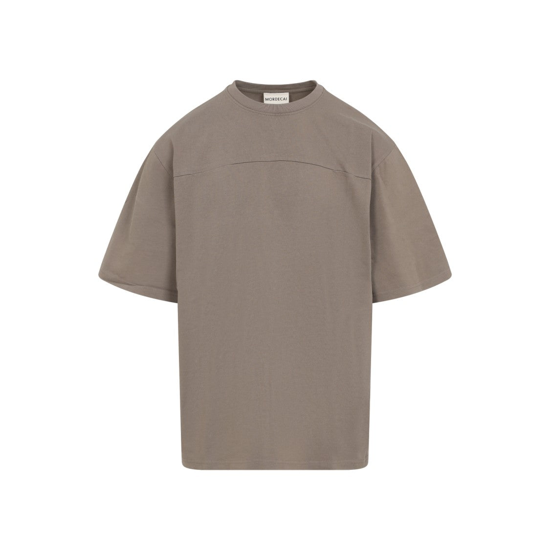 Taupe T-Shirt With Sporty Stripes