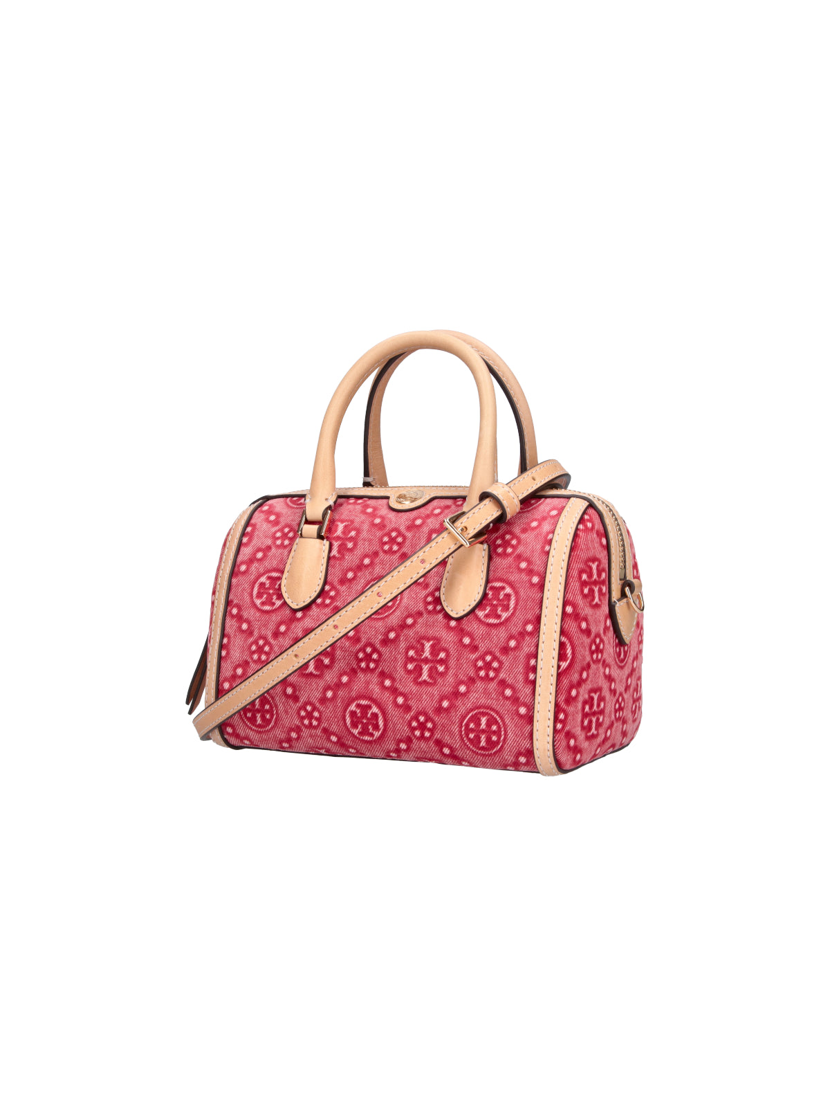 Red Monogram Petite Barrel Bag