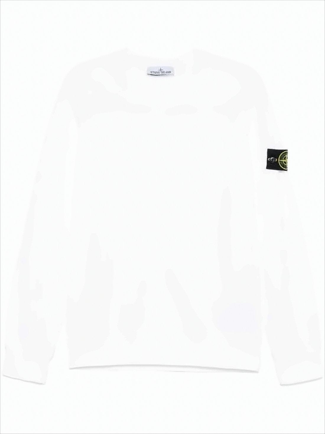 Long-Sleeve Crewneck Sweatshirt with Compass Logo
