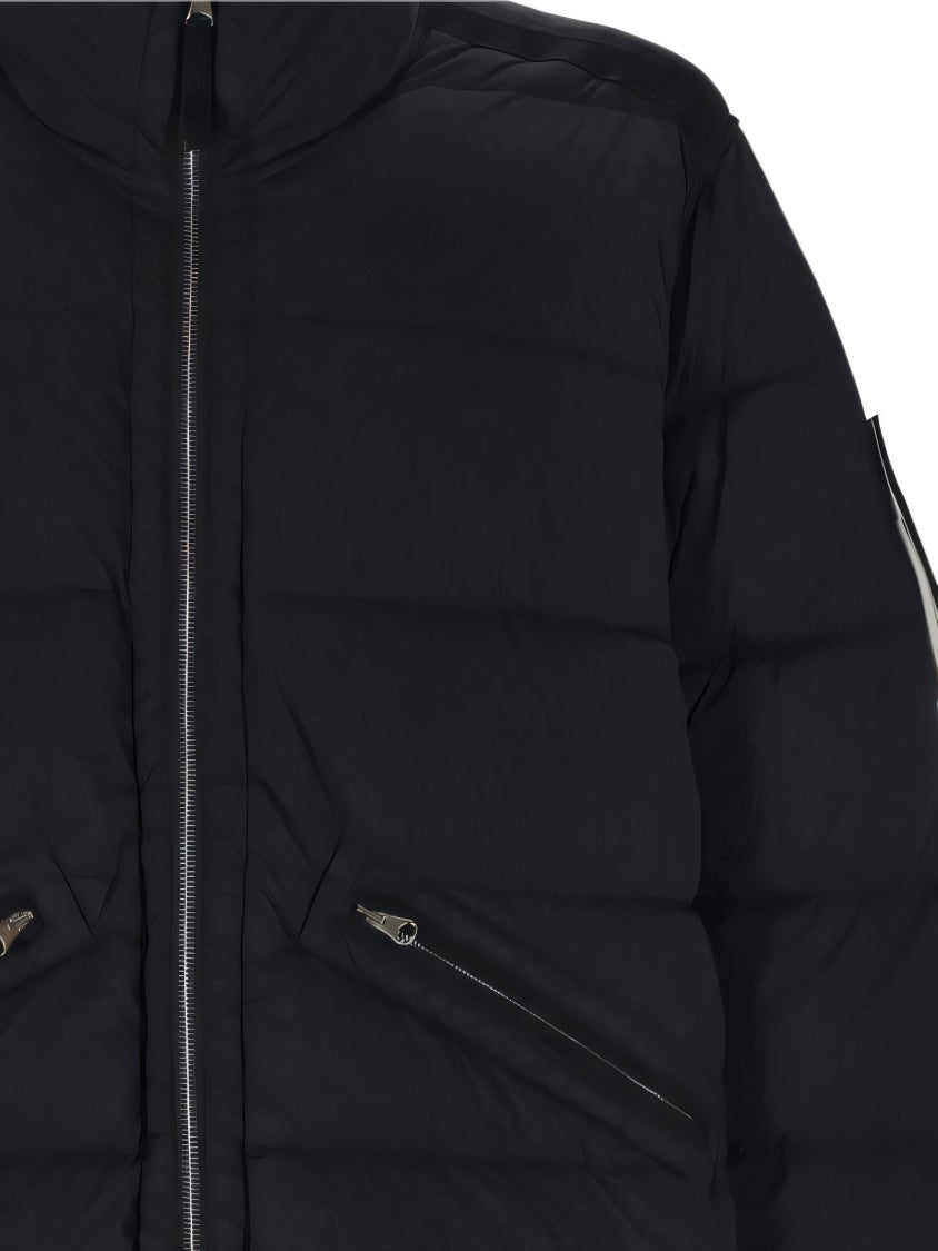Quilted Padded Jacket With High Collar And Zip Closure