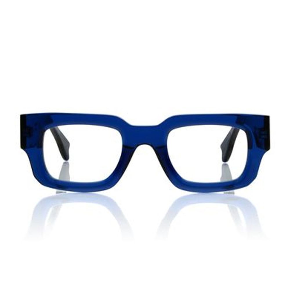Concept Eyewear Mk263 Geometric Rectangular Frame Eyewear In Transparent Blue