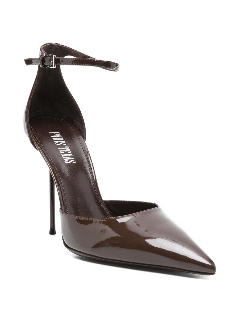 Pointed-Toe Stiletto Heels With Slim Ankle Strap