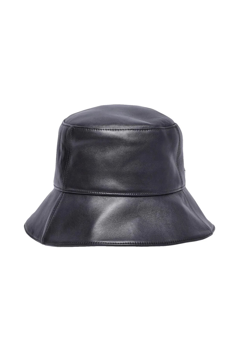 Helen Kaminski Leather Hat - Black