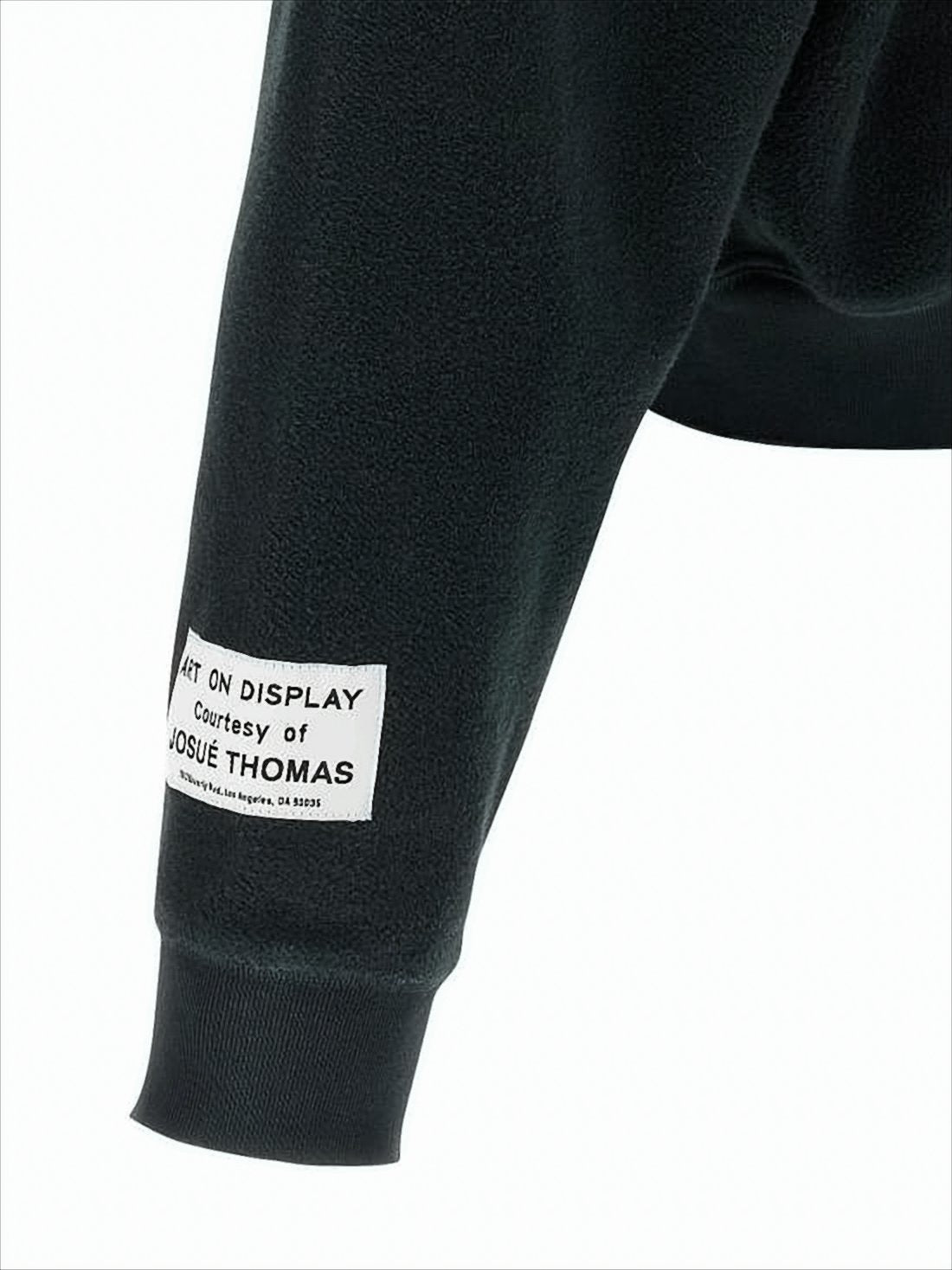 Embossed Logo Black Hoodie
