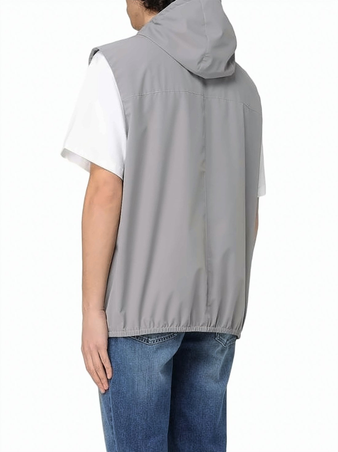 Lightweight Grey Nylon Waistcoat