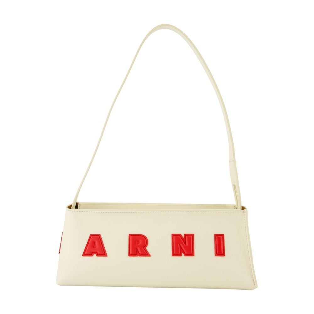 Museo Shoulder Bag - Leather - White