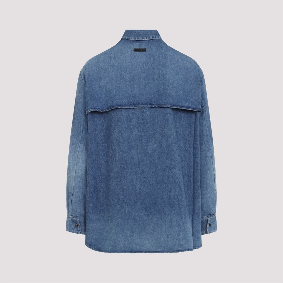 Blue Cotton Denim Shirt