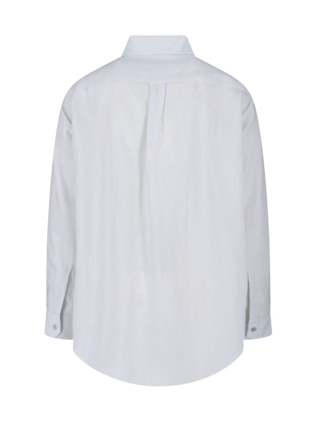 White Vast Striped Patterned Shirt