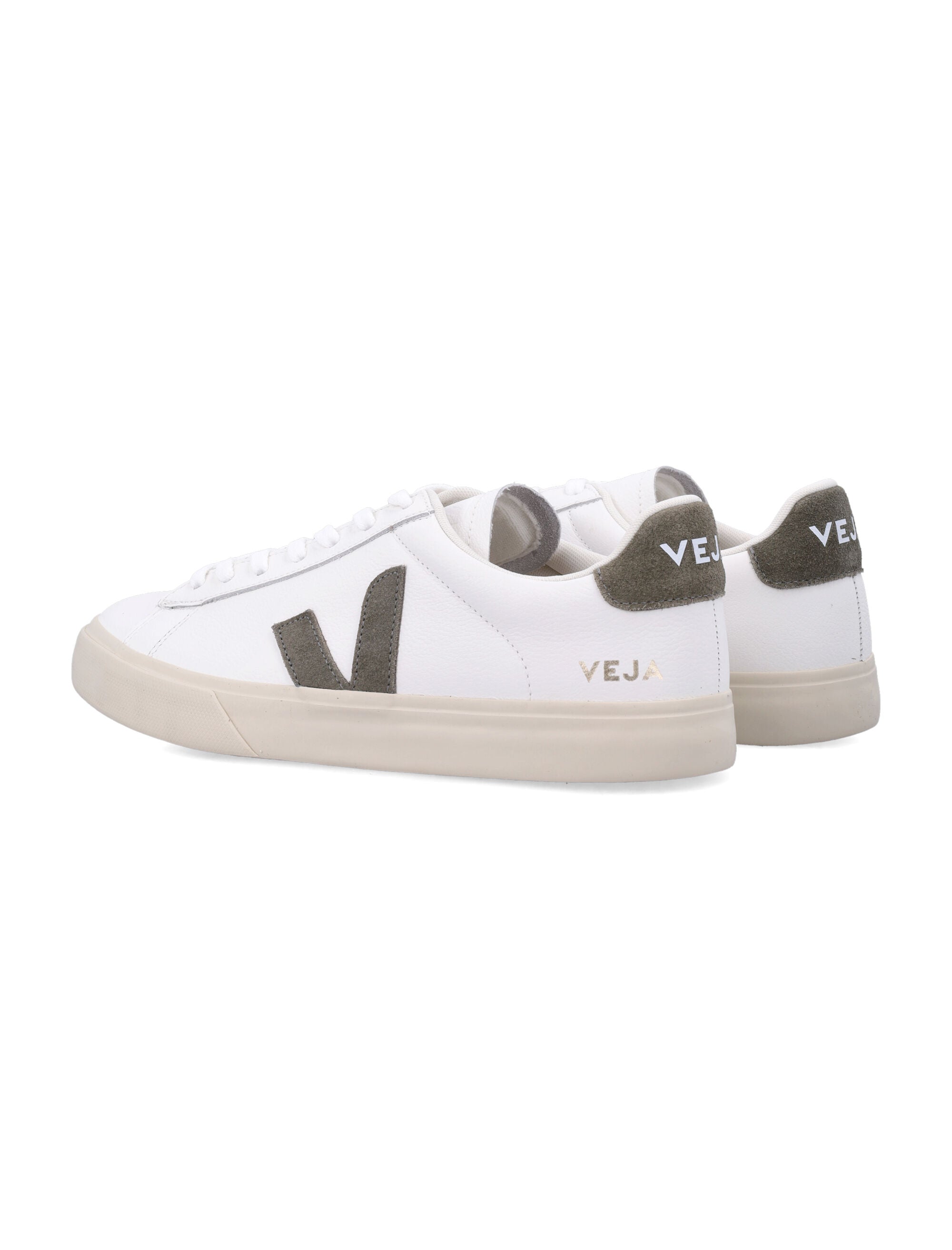 Białe skórzane sneakersy Kaki Campo