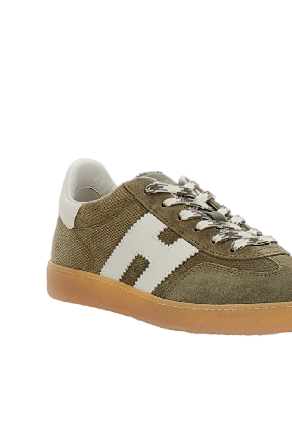 Suede Sneakers with Nappa Leather Details