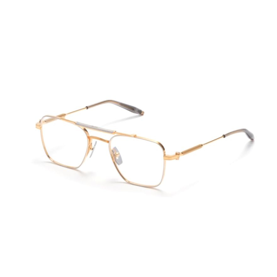 Europa Thin Metal Frame Eyeglasses with Double Bridge Design