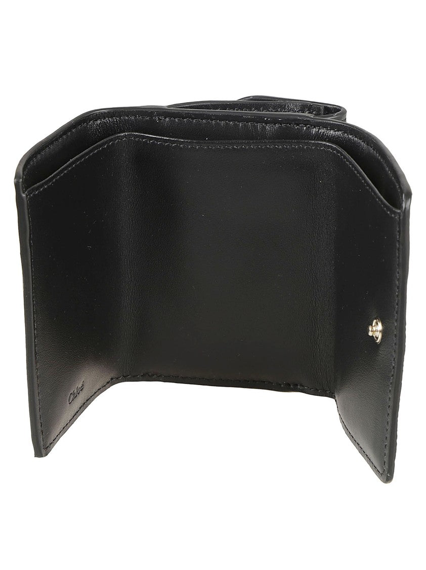 Compact Black Calf Leather Wallet