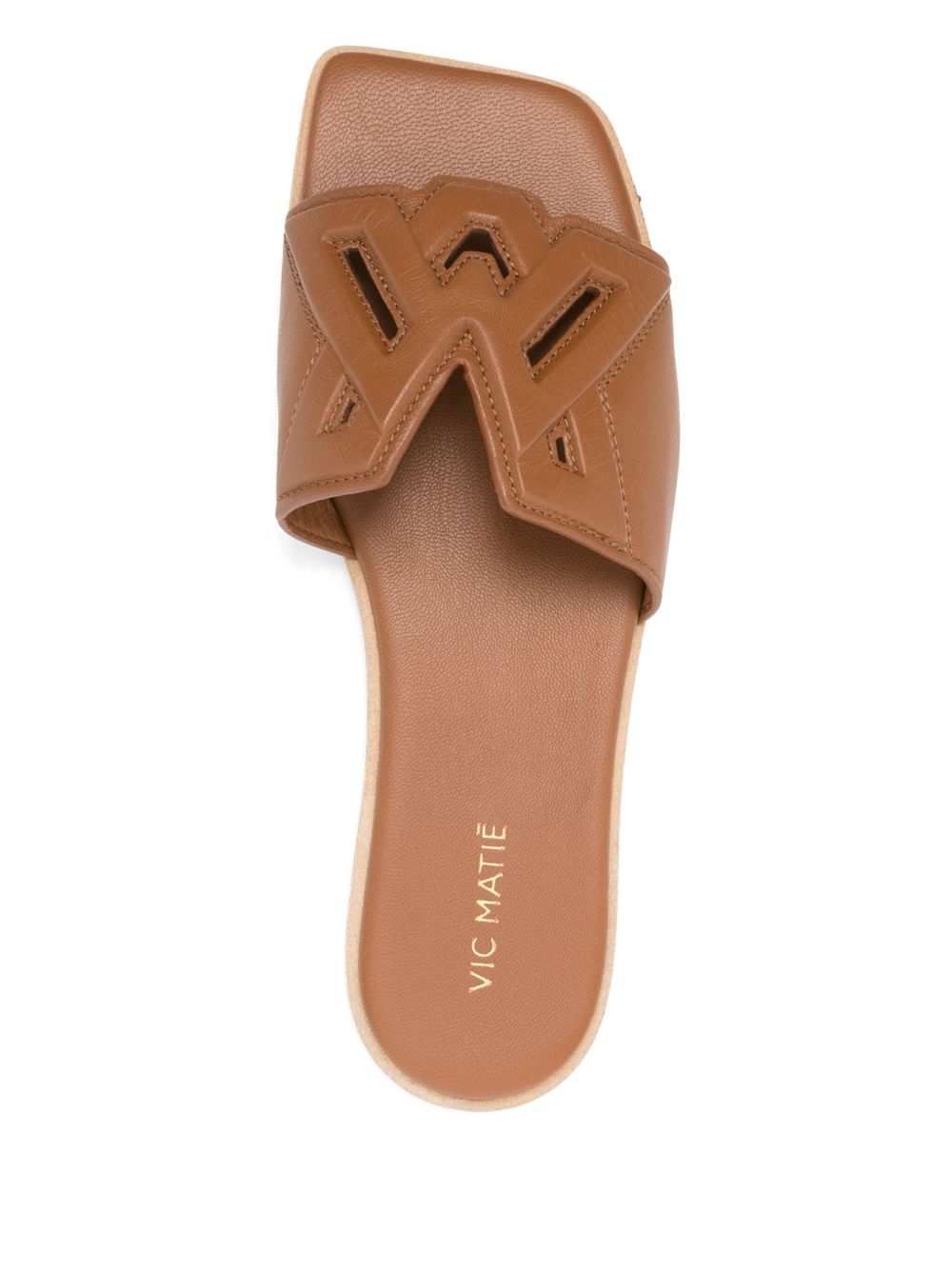 Taupe Brown Flat Sandals