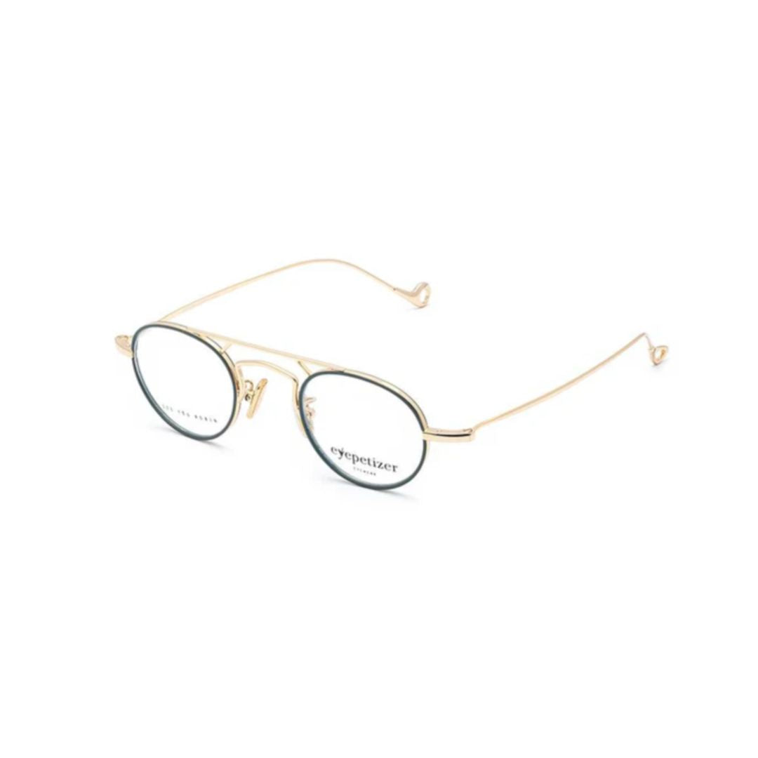 Kilian Round Metal Frame Eyepetizer Sunglasses with Gold Finish