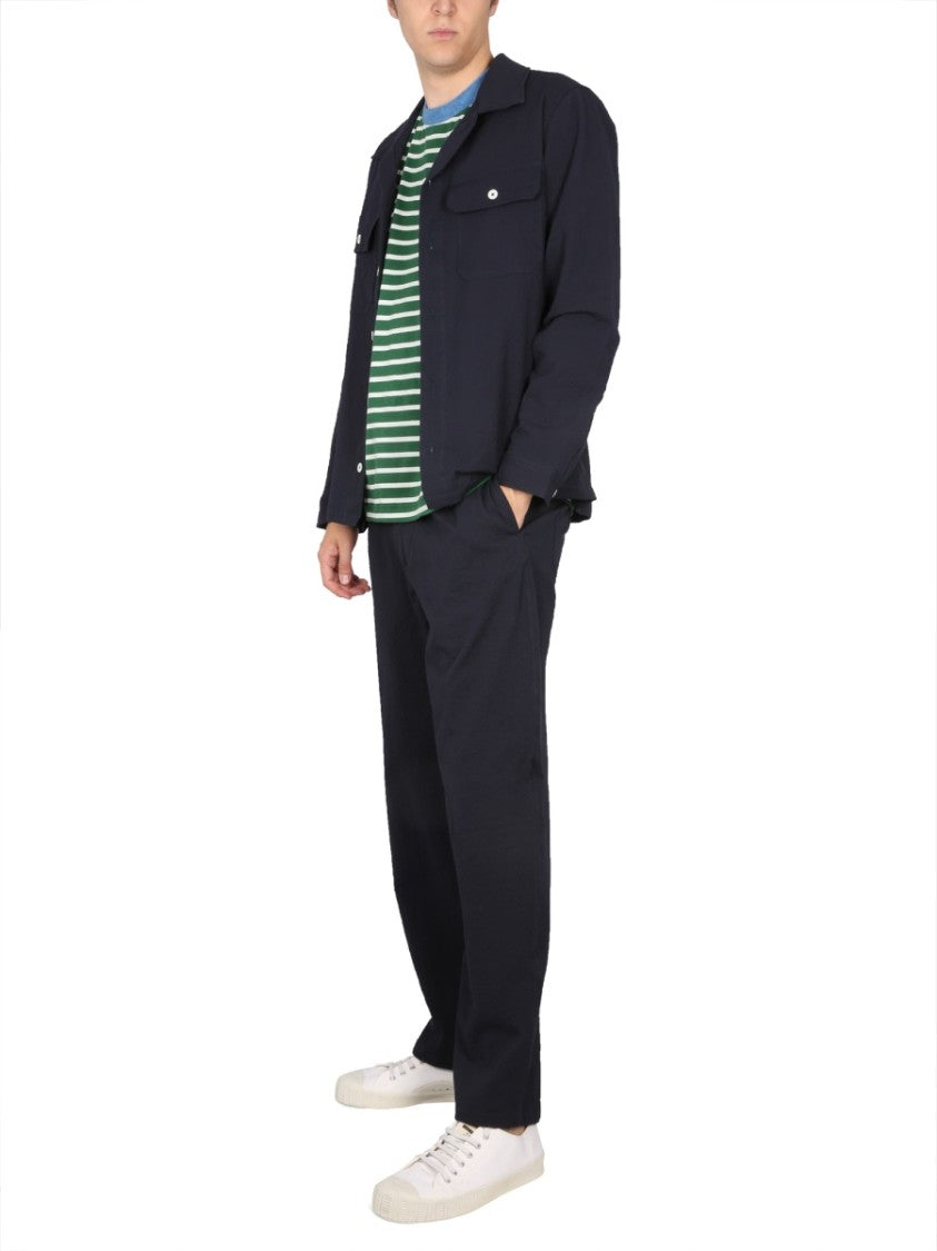 Bowling Neck Cotton Shirt
