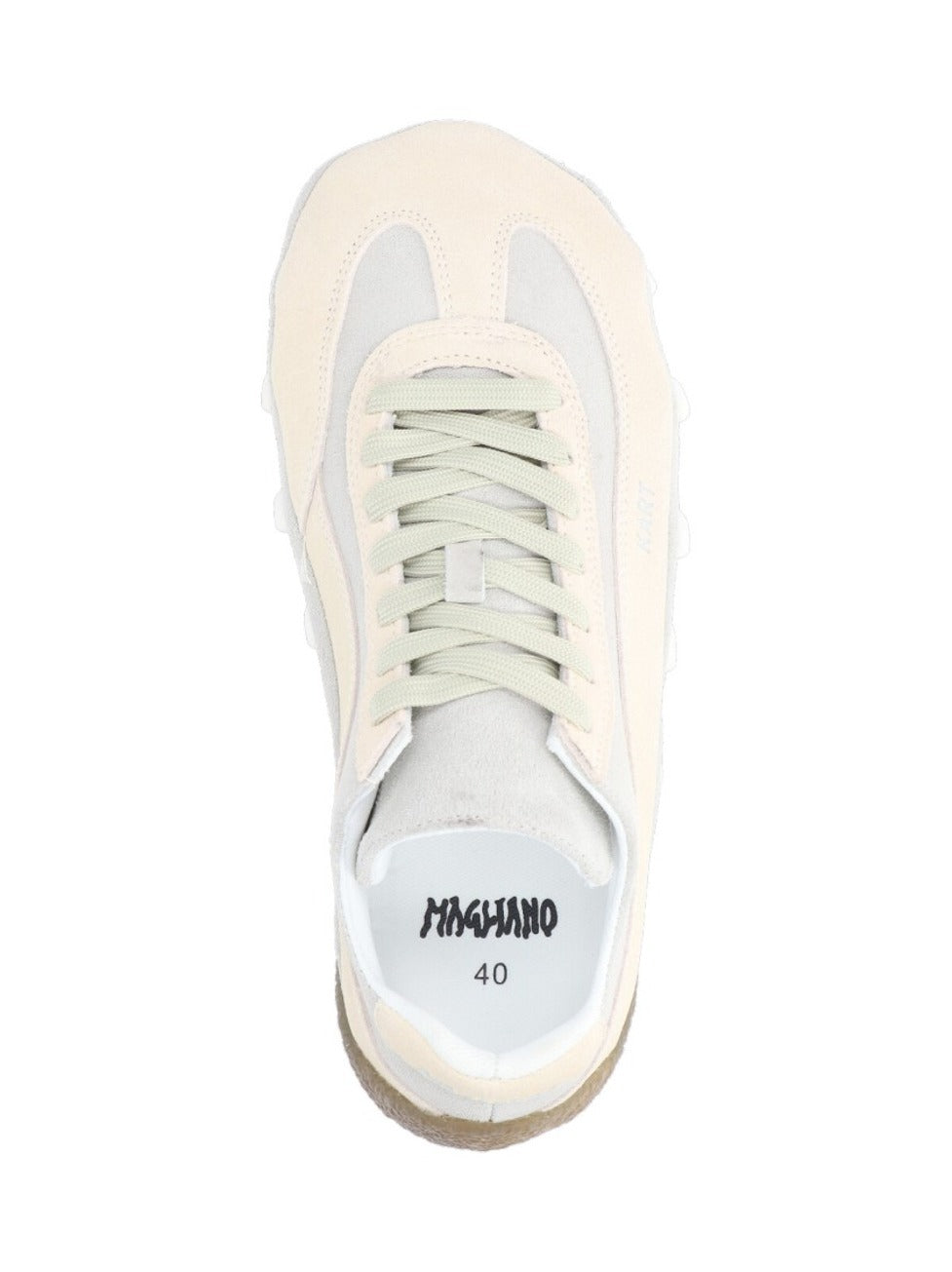 Grey Sneakers With Suede-Like Upper