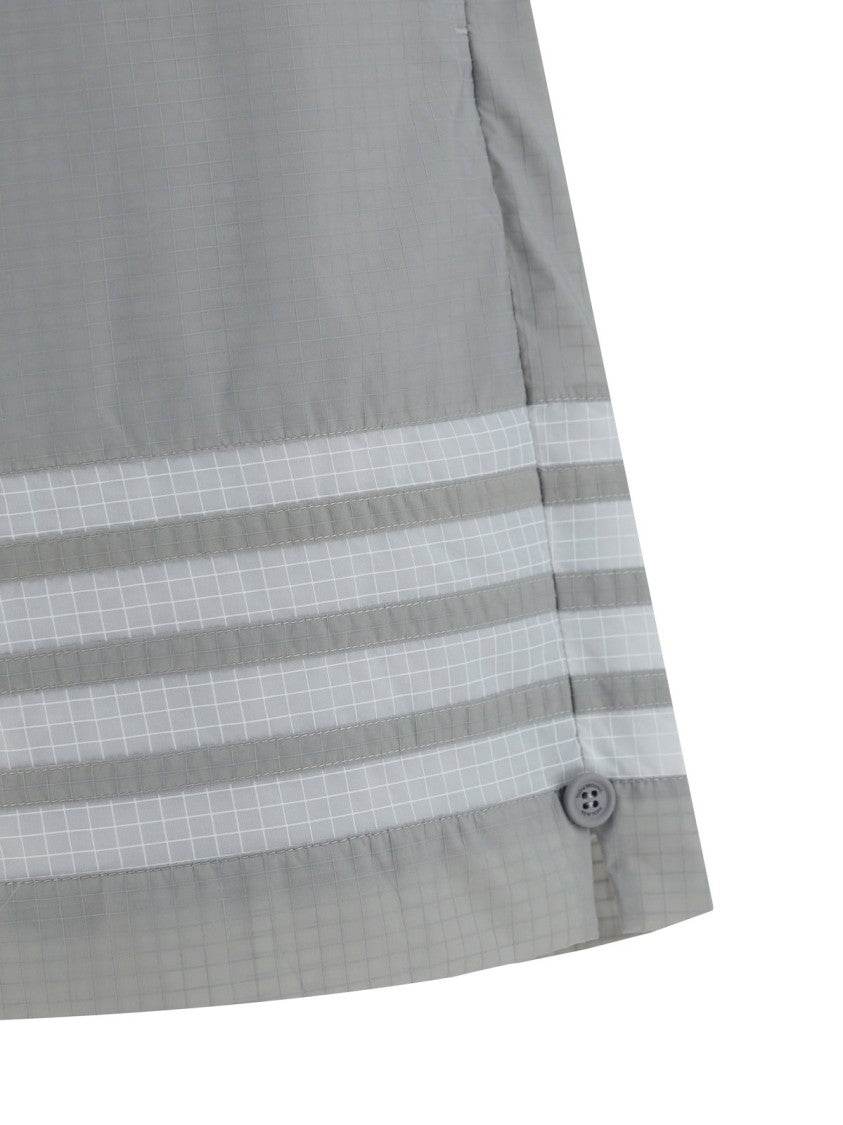 Light Grey Shorts with Elastic Waistband