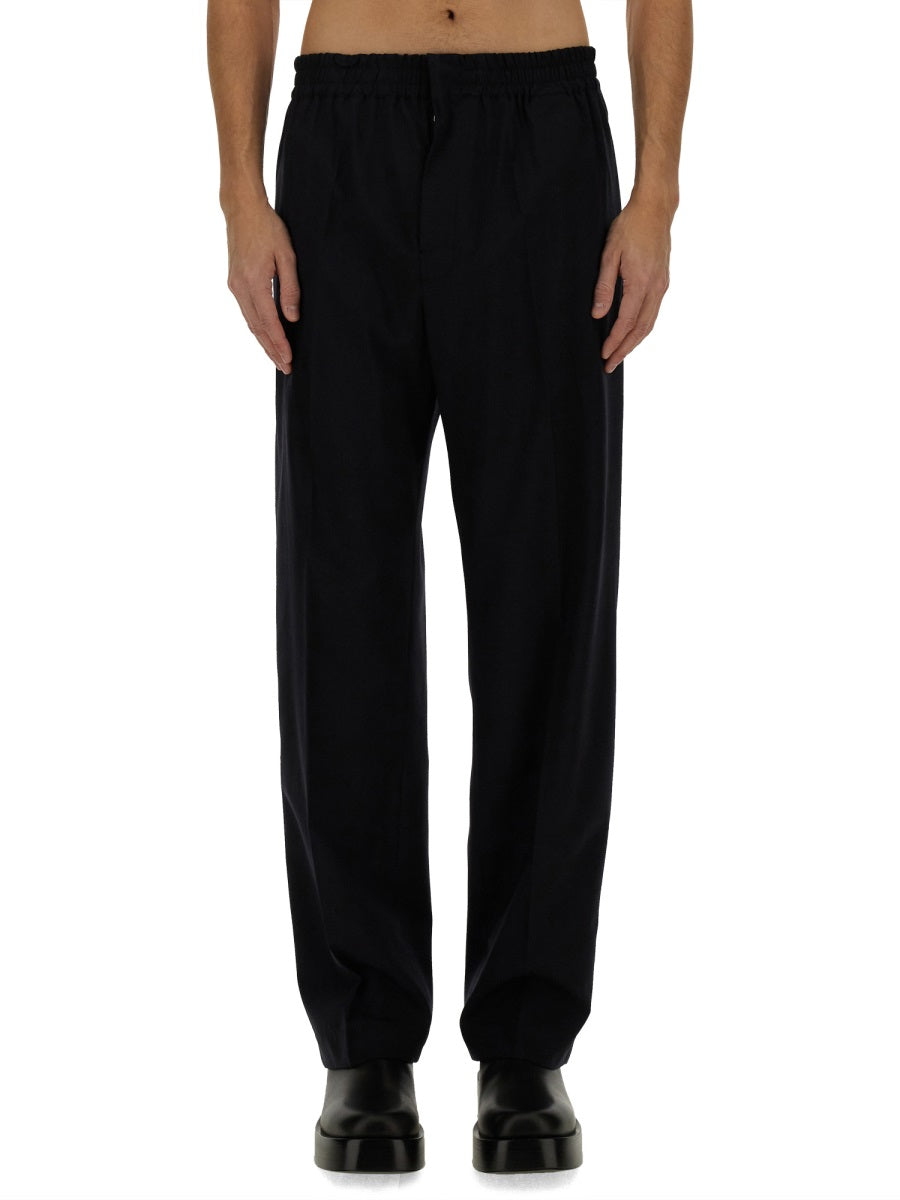 Tailored Wool Pants with Classic Fit