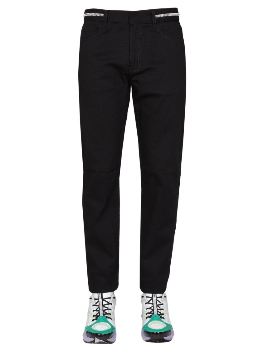 Slim Fit Jeans With Metallic Details