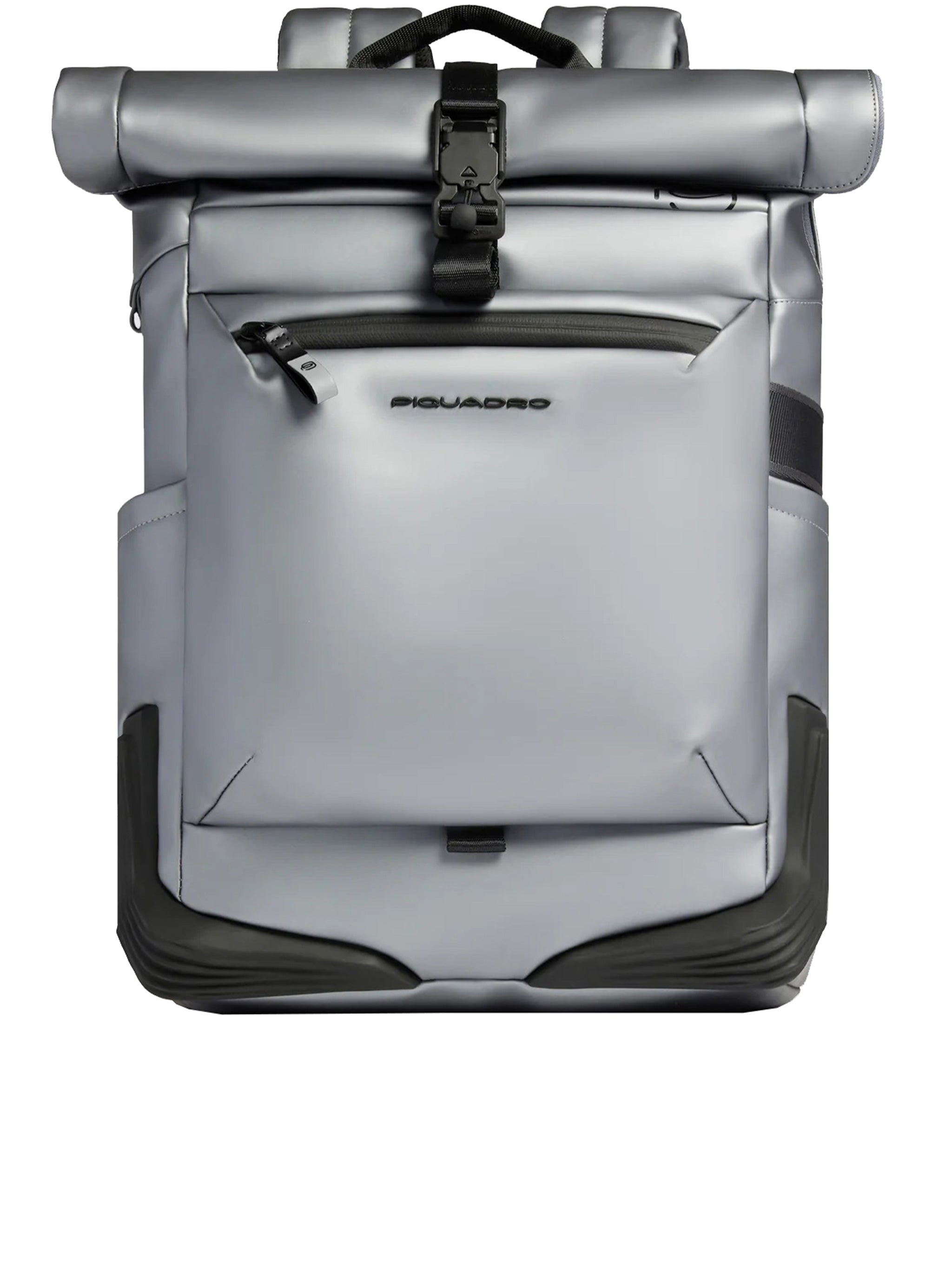 Grey Zaino Roll-Top Tessuto Structured Backpack