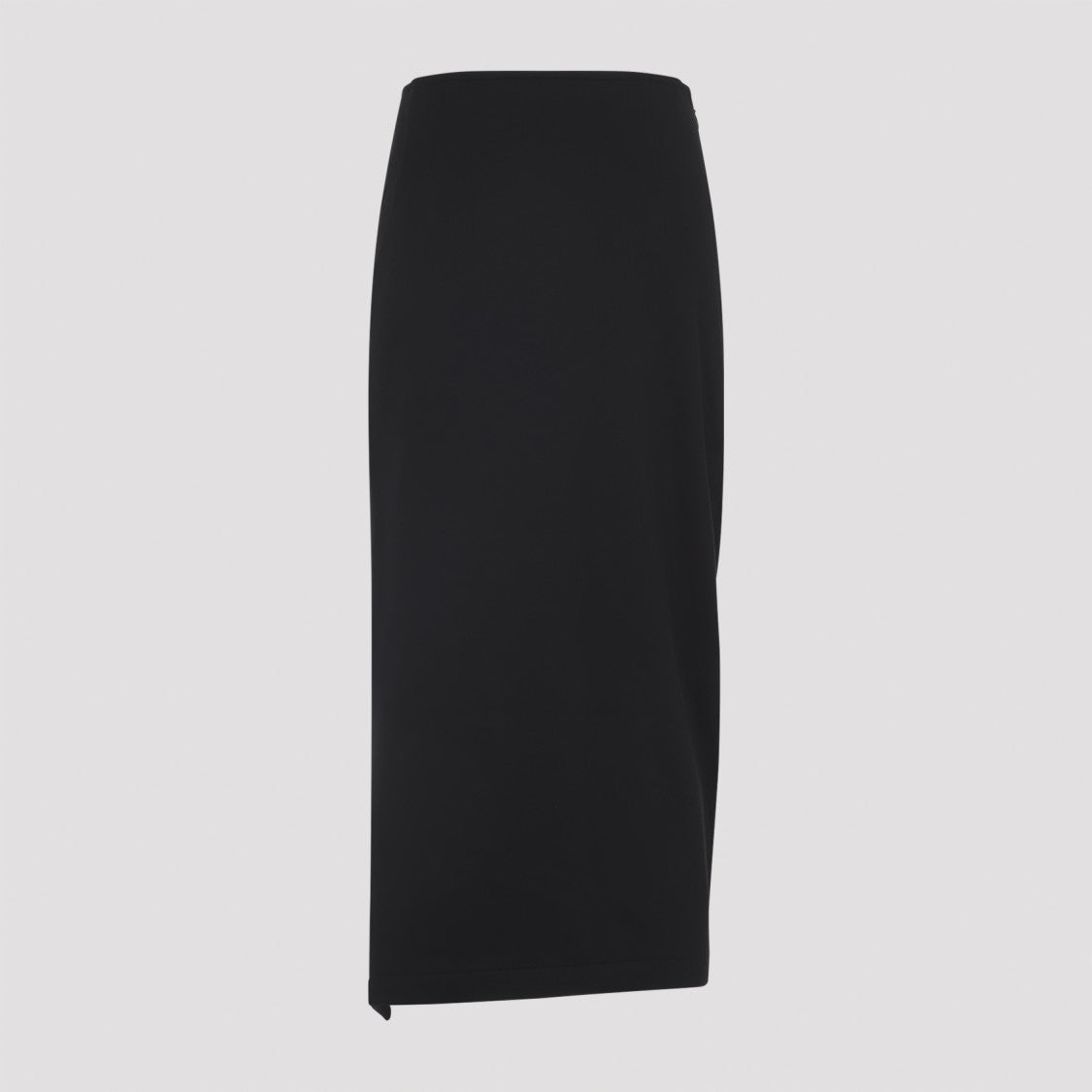 Black Midi Skirt With High Waist