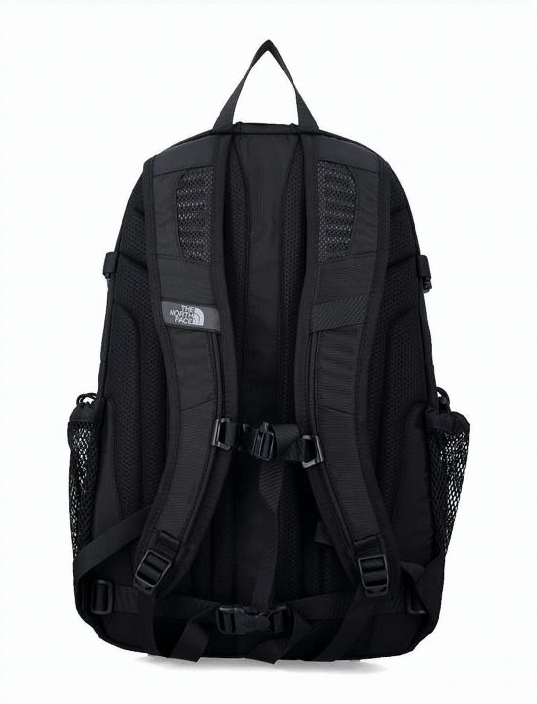 Black Nylon Backpack with Multiple Compartments