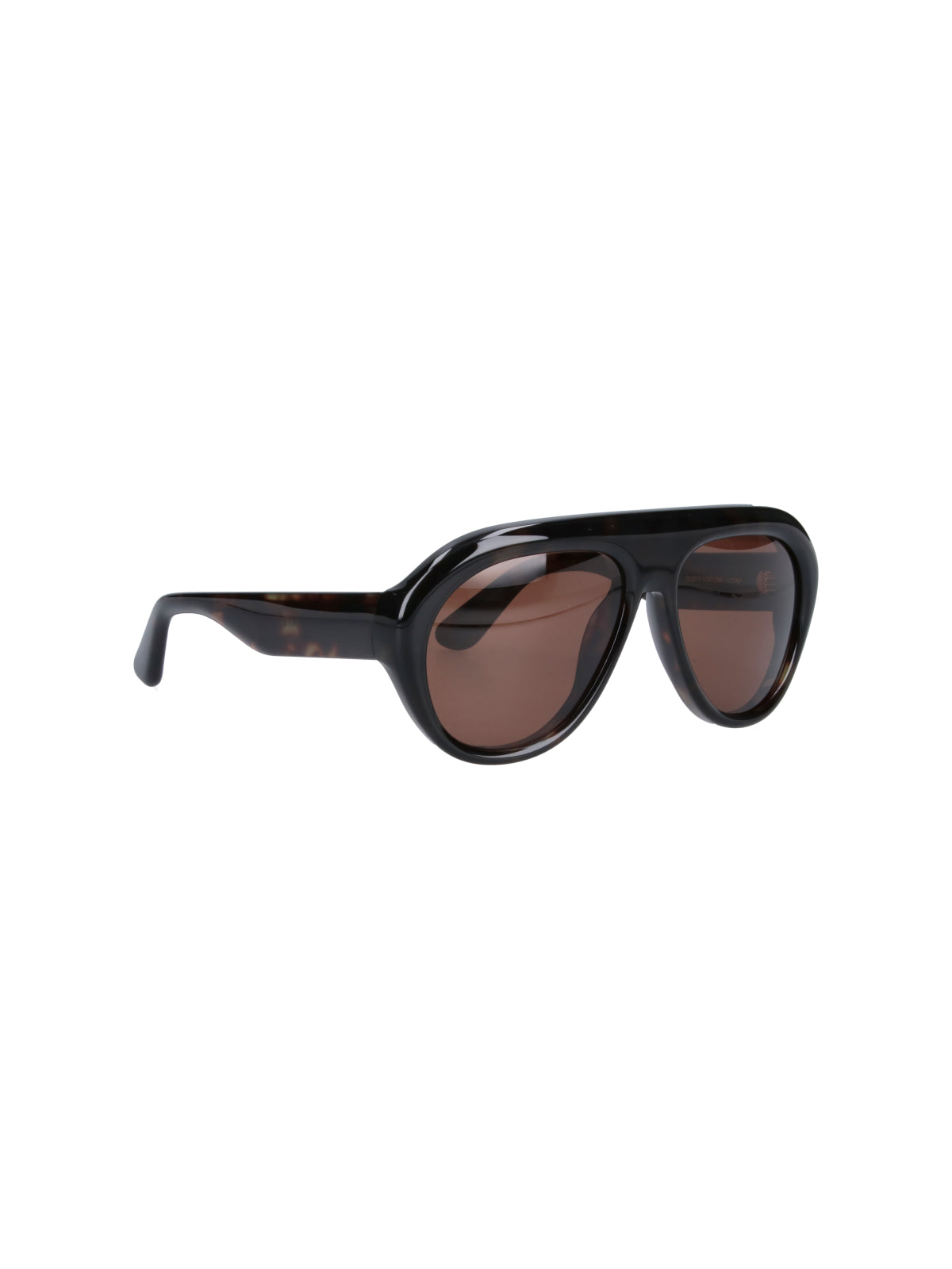 Teardrop Frame Brown Acetate Sunglasses with Polarized Lenses